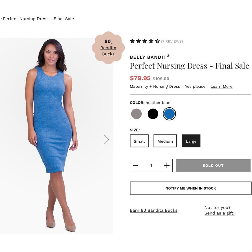 NWT belly bandit maternity dress